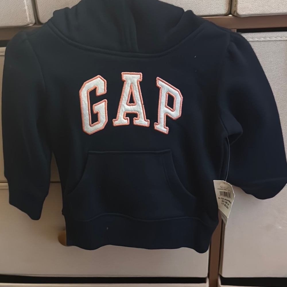 GAP Kids Dark Blue Hoodie with Logo